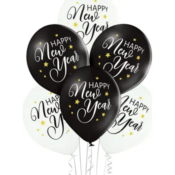 Party dekorace Balónky šťastný nový rok, 6 ks