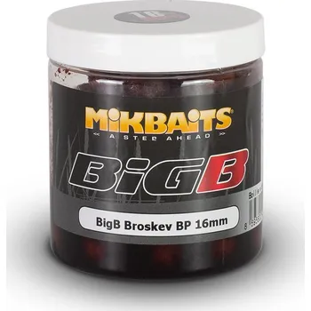 Boilies Mikbaits BiG Boilie v dipu - Broskev/Černý pepř - 24mm/250ml