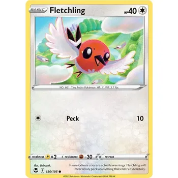 Sběratelská karetní hra Fletchling 150/195 - Silver Tempest Typ karty: Non-Holo