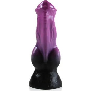 Dildo HellHound Cerberus Dildo Black Purple M