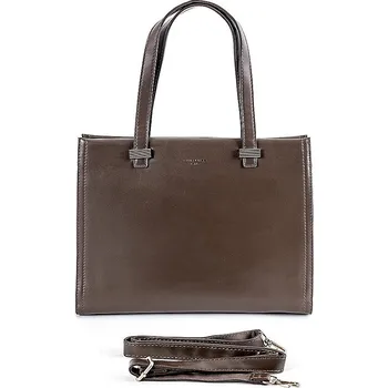 Kabelka David Jones Paris Tříoddílová elegantní kabelka do ruky David Jones 6882-1 tmavěhnědá