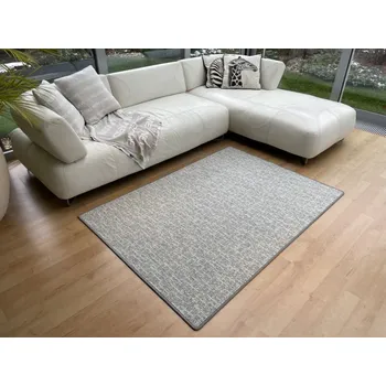 Koberec Kusový koberec Alassio šedý - Kulatý 80 cm průměr