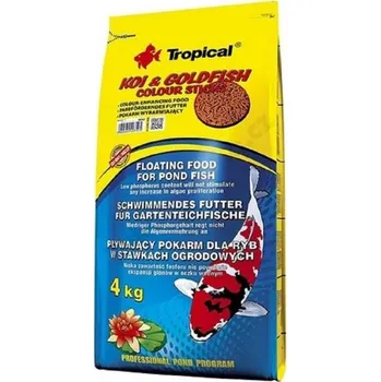 Krmivo pro rybičky TROPICAL POND Koi& Goldfish Wheat Germ & Garlic Sticks 11L / 900g