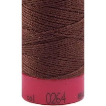Nit Polyesterová nit Amann Aspo 30, 30 m, 0264 čokoládově hnědá