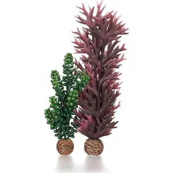 Dekorace do akvária biOrb Plastová rostlina - Seapearls & Kelp olivově zelená
