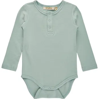 Kojenecký body Soft Gallery kojenecké body s dlouhým rukávem 1470 - Harbor Gray Velikost: 74 Viskoza, bavlna