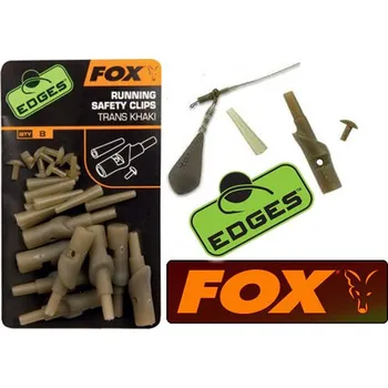 Fox Závěsky Edges Running Safety Clips Trans Khaki