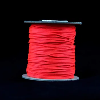 Dětské navlékací korálky Pro Háčkování Bižuterní šňůra 1,5 mm neon červená 5 m