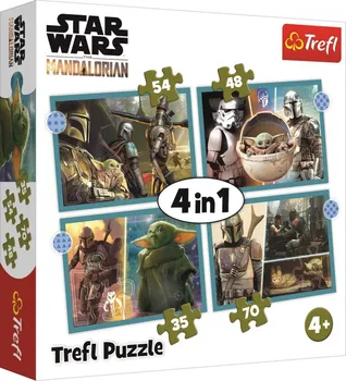 Puzzle Trefl Puzzle 4v1 Mandalorian/Star Wars 207 dílků