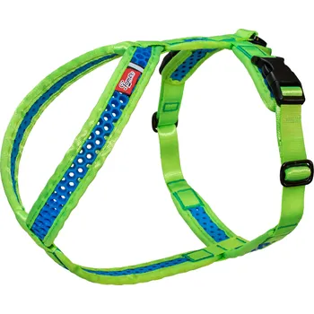 Postroj pro psa Tamer Perforovaný postroj SOFTY | zelenomodrý velikost postroje: 8 - obvod krku 54-60 cm - obvod hrduníku 78-98 cm