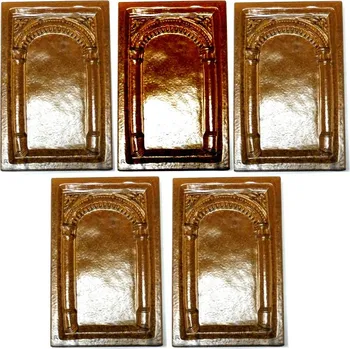 Obklad Zdobné keramické kachle sada 5 ks - výprodej