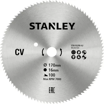 Pilový kotouč Pilový kotouč 170x16mm, 100 zubů STA10290 STANLEY