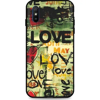 Pouzdro na mobilní telefon Kryt Xiaomi Redmi 9A pevný Love (obal neboli pouzdro na Xiaomi Redmi 9A)