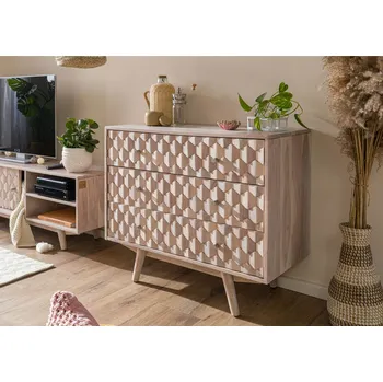 Komoda MOSAIC Komoda Akácie 88x42x75 bílá, lakovaná