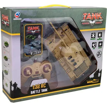 autodráha RC Tank 21cm na vysílačku 1:32 na baterie Světlo Zvuk 2 barvy