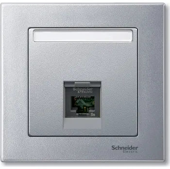 vypínač a zásuvka SCHNEIDER ELECTRIC SCHNEIDER Deska MERTEN 465860 Centrální alu MTN465860
