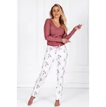 Momenti per Me Luxusní dámské pyžamo Anabelle starorůžové Velikost: M