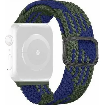 Řemínek na hodinky Řemínek s copánkovým vzorem pro Apple Watch Ultra 49mm / 46mm / 45mm / 44mm / 42mm - modrozelený