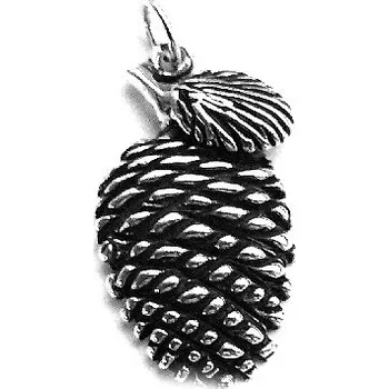 Přívěsek Stříbrný přívěsek šiška modřín - P441 (Stříbrný přívěsek modřínová šiška)