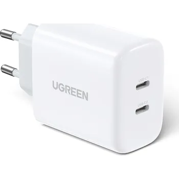 UGreen 10343 nabíječka s výstupem 2x USB-C PD / 40W / bílá