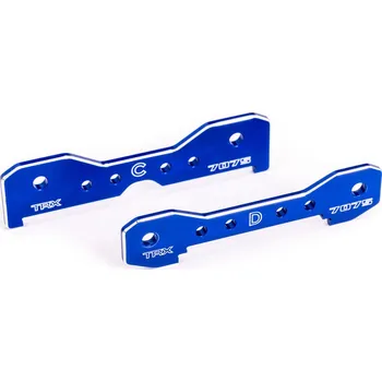 RC vybavení 1:8 Traxxas Sledge 4WD TQi: Spojka ramen zadní hliníková modře eloxovaná