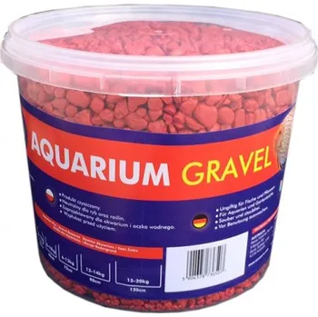 Dekorace jezírka AQUA NOVA Akvarijní štěrk červený 5kg/3l