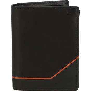 Peněženka Trendová pánská kožená peněženka Gvuk, černá - koňaková