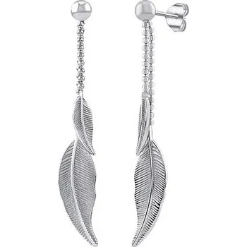 Náušnice Stříbrné visací náušnice lístky Paige JJJ1191E