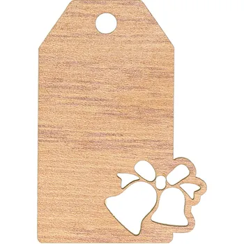 Vánoční dekorace Naše galanterie Štítek k označení dub 4