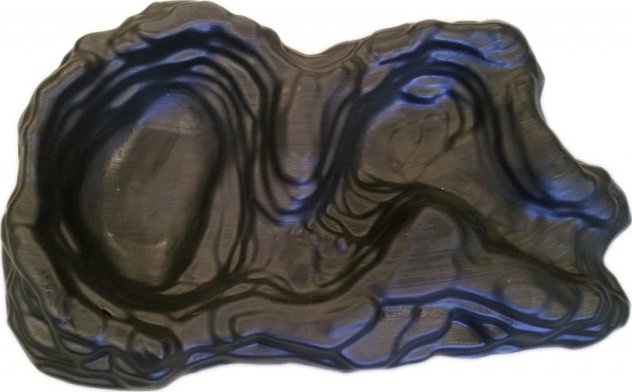 Umělý potok - řečiště, plast 65x40