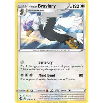Karetní hra Hisuian Braviary 149/195 - Silver Tempest Typ karty: Non-Holo