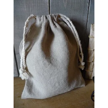 chlebník Lněný úložný pytlík - různé velikosti Látka: len natur, Rozměr: 10 x 13 cm