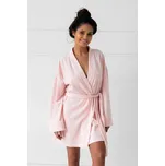 Sensis Velurový župan Gianna světle růžový Velikost: L/XL