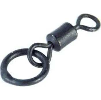 Carp Spirit Obratlíky Rolling Swivel Ring Matt Black 10ks č.8