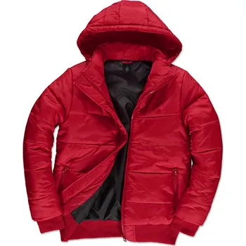 B&C Superhood Pánská zimní bunda JM940 Red-Black L