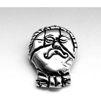 Přívěsek Stříbrný přívěsek hlava z Žehrovic - P439 (Stříbrný přívěsek hlava z Mšeckých Žehrovic )