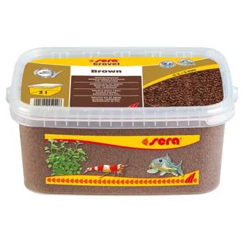 Dekorace do akvária sera Gravel Brown pr. 2 – 3 mm 3l