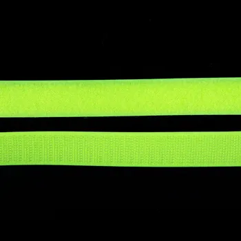 Pro Háčkování Suchý zip, 20 mm, komplet neonově žlutá