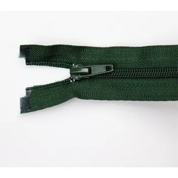 Zip Pro Háčkování Spirálový zip dělitelný 70 cm myslivecky zelený