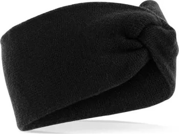 Zimní čelenka Beechfield Twist Knit Headband černá