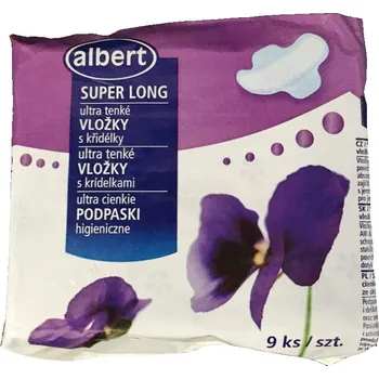 Menstruační vložka Vložky Albert 9ks s křidéky