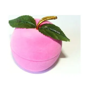 Dárková krabička Dárková krabička jablko - 2428 (Dárková sametová krabička jablíčko)