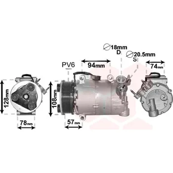 Kompresor klimatizace 1800K482 *** IR PLUS ***