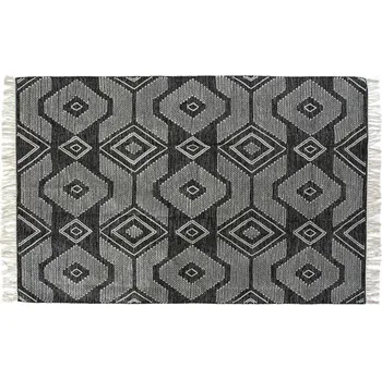 Koberec Koberec DKD Home Decor Bílá Černá Bavlna CB001 (160 x 230 x 1 cm)