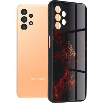 Pouzdro na mobilní telefon Pouzdro Samsung Galaxy A13 4G Techsuit - Glaze Series, Red Nebula