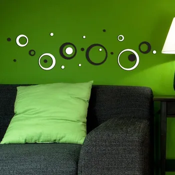 Samolepící dekorace Samolepicí dekorace Crearreda FM S Black & White Circles 59508 Bílé a černé kruhy