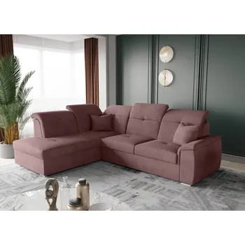 Sedací souprava Rozkládací sedací souprava do L - Bono - růžová Varianta: Levá