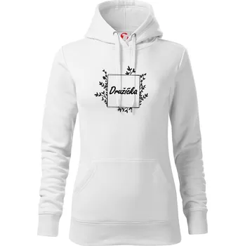 Dámská mikina Družička - Mikina dámská Cape s kapucí - L ( Bílá )