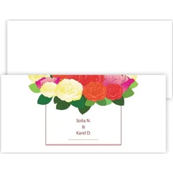 Svatební dekorace Obdélníkové svatební oznámení SO-002-02 (210x99)