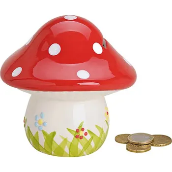 Žertovný předmět Keramická pokladnička muchomůrka